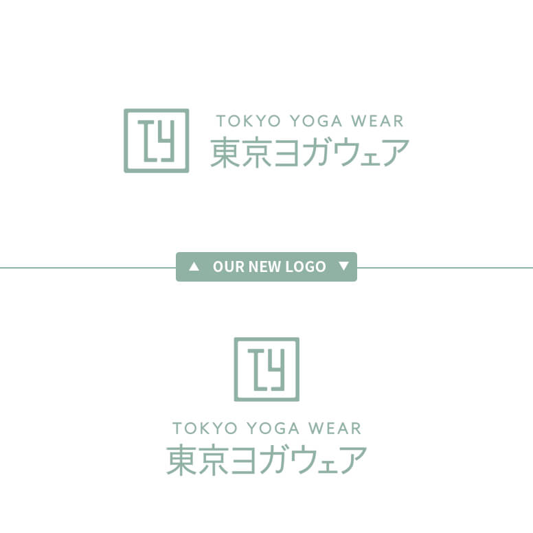 東京ヨガウェア-リニューアル新ロゴデザイン